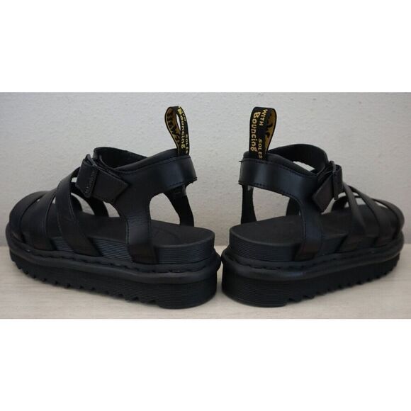 Dr. Martens Women's Sz 9 Black Blaire Hydro Leather Strap Sandals $110 - Picture 8 of 8